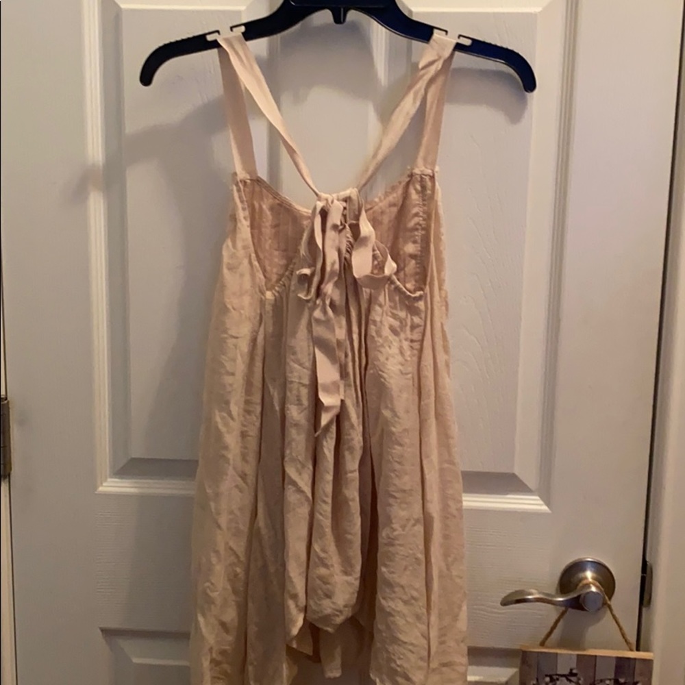 Ladies Top Tan Khaki Mystree Large - Picture 3 of 4